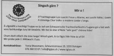 "Singsch gärn? Mir o!", Jurablick, 21. Juli 2016